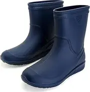 [XTJSCBDSH] Rain Boots for Men Women, Mid-Calf Waterproof Rubber Boots Mens, Non-Slip Lightweight Mud Garden Boots Comfort Hardwearing Outdoor Work Boots for Fishing and Gradening Footwear