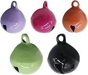Nuyhadds Decorative Bell for Puppy Collar - 5 Coloured Bells for Dogs and Cats Collars | Decorative Rattles with Clear Sound - Pendants for Small Medium Large Sizes - Use