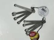 Set Of 2 TableCraft 4pc Stainless Steel Spice Spoons Smidgen Pinch Dash Tad