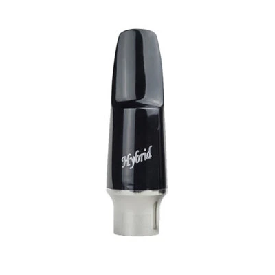 Bari Woodwind Hybrid Alto Sax Mouthpiece - Stainless Steel & Hard Rubber - 6