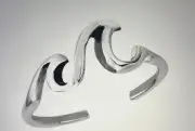 .925 STERLING SILVER TOE RING IN CRASHING WAVES DESIGN