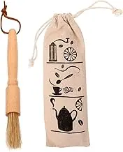 NAMOARLY Household Coffee Powder Cleaning Brush with Comfortable Wood Handle for Efficient Coffee Utensil Cleaning and Safe Wood Material for Stove Top Coffee Makers