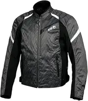 Elf EJ-W114 Motorcycle Jacket, Fur Sport Jacket, Black & White, 3L