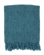 Surya Tobias Teal Throw