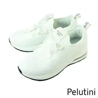 在飛比找momo購物網優惠-【Pelutini】厚底透氣綁帶休閒鞋 白色(3029W-W