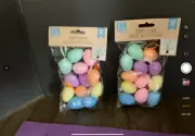 24 foam eggs by Crafters Studio