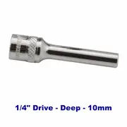 Kincrome K25046 - LOK-ON Deep Socket 10mm 1/4" Drive