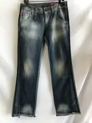 Straight Jeans Woman Miss Sixty Style J144 100% Cotton Size w30 Blue Color New