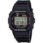 Casio Men's Watch G-Shock Chronograph Grey Digital Dial Black Strap DW5600RL-1