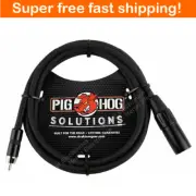Pig Hog PX-XMR06 SOLUTION XLR Male to RCA Male Audio Cable Adapter Plug Cord 6ft