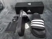 ADIDAS ADILETTE SHOWER SLIDES SANDALS MENS US 10 BLACK WHITE GZ5922 NEW IN BOX