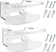 Router Mounting Brackets - 2 Wall Mount Acrylic Holder, Clear Shelf for Orbi WiFi Router | Transparent Bracket for Easy Installation