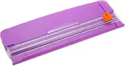 uxcell 12 Inch Paper Cutter, A4 Size Portable Paper Trimmer Slicers Scrapbooking Tool for Craft Paper Photo Cardstock, Purple