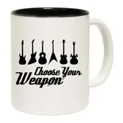 Guitar Choose Your Weapon Music Mug Cup