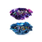 [Metallic Dice Games] MDG Velvet Compartment Dice Bag with Pockets - Galaxy