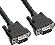 DTECH 1m SVGA VGA Computer Monitor Cable Male to Male Supports 1080p High Resolution Full HD Video (3 Feet, Black)