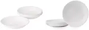 Corelle Winter Frost White Livingware Pasta Bowl Set (6-Piece Set) + Lunch Plate