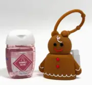 BATH BODY WORKS GINGERBREAD MAN POCKET BAC HOLDER SLEEVE WITH HAND SANITIZER