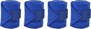 Versatile 4Pcs Animal Leg Wraps Secure Protected with Polyester Material Guard for Pets & Livestock Blue