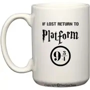 If Lost Return To 9 3/4 Platform Funny Wizard Coffee Mug Tea Cup by BeeGeeTees