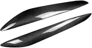 fhtpr Headlight Eyebrow Trim Sticker,Fit For Mazda, 3 Mazda3 2010-2013 Headlamp Eyelid Cover Front Head Light Brow Carbon Fiber Lamp Lid car light eyebrows