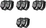 COHEALI 4sets Calculator Watch Toys Watches Calculators for Child Calculator Wrist Watch Watch with Calculator Function Calculator Wrist Watch for Girl Black PVC 2pcs*4