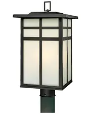 Artistic Home Mission 20'' High 3-Light Outdoor Post Light