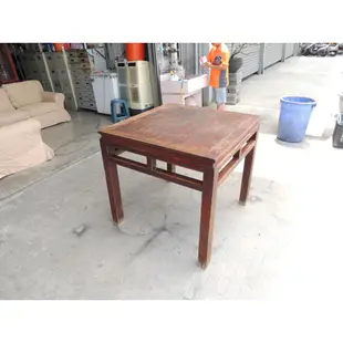 A65424 榫接工法 老件檜木桌 復古古董桌 ~ 中式老家具 餐桌 檜木方桌 檜木桌 回收二手餐桌椅 聯合二手倉庫