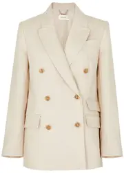 Zimmermann Matchmaker Double-breasted Linen Blazer - Ivory - 2 (UK 12 / M) 2 (UK 12 / M)