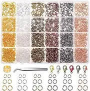 Jump Rings, Cridoz 2340Pcs Open Jump Rings and Lobster Clasps Jewelry Making Supplies Kit for Necklace and Jewelry Repair