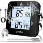 Dual Probe Digital Meat Thermometer - Waterproof, Rechargeable, Bright LCD, M...