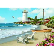 300pc Ravensburger Sunlit Shores Jigsaw Puzzle Interactive Play Toy Family