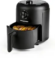 [GOURMETmaxx] Air Fryer 2.3L | Deep Fryer with 8 Functions & 7 Programs, Timer | Compact Oil Free Deep Fryer | Mini Electric Oven for Frying, Grilling, Roasting, Baking [Black]