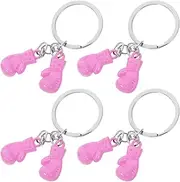 [VALICLUD] ing Gloves Keychain Ornament Metal Pendant Keyring for Gym Accessory Party Favors Eye Catching Design for Fitness Lovers and ing Events Black