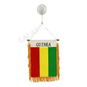 Guinea Flag Mini Banner / Guinea Flag / Double Sided Mini Guinea Car Window Flag