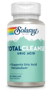 Solaray - Total Cleanse Uric Acid - 60 Capsules