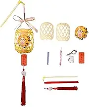 Lmyit Indoor Lanterns Decorative, Hollow Battery Powered Lanterns Outdoor Hand Lantern, Lightweight Lantern Festival Decoration Mid Autumn Festival Lantern for Children