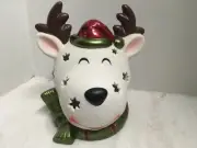 QVC Home Reflections Christmas Reindeer Flameless LED Candle Luminary with Timer