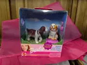 Vintage Mattel Barbie Bobbin' Bow-Wows Springer Spaniel Pups/Puppies NIB