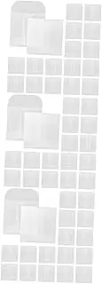 Baluue 3sets 30pcs Jewelry Storage Bags Semi Transparent Paper Pouches for Earrings Crafts and Durable Compact Design 30pcs*3