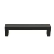 Taskmaster 128mm Matte Black Hollow Rectangle Handle