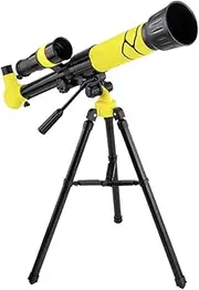 Refractor Telescope Astronomy Telescope with Tripod Telescope for Beginners 20X ~ 40X, HD Telescope Portable Telescope Professional Telescope(Yellow)