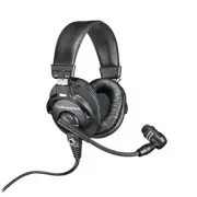 Audio-Technica BPHS1 Broadcast Stereo Headset with Dynamic Cardioid Mic Black
