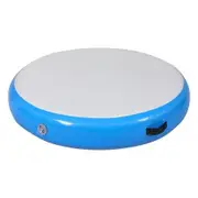 Everfit 1m Air Track Spot Inflatable Gymnastics Tumbling Mat Round W/ Pump Blue