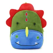 ANYKIDZ 3D Green Dinosaur School Backpack Cute Animal With Cartoon Designs Children Toddler Plush Bag For Baby Girls and Boys