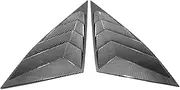 2PCS Car Rear Window Shutter Cover Trim Compatible for Hyundai Tucson L NX4 2021 Carbon Fiber Window Louver Side Vent Trim Car Accessories(2Pcs Carbon Fiber)