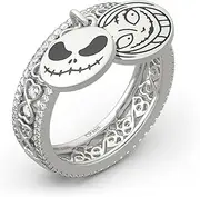 [Generic] Halloween Pumpkin Lantern Skull Ghost Head European and American Style Ring Fashion Light Luxury Jewelry-R406-6, 6, Cubic Zirconia