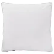 SARINA Snow White Premium Velvet White Piping Cushion Cover 60 cm by 60 cm