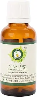 Ginger Lily Essential Oil | Hedychium Spicatum | 100% Pure Natural | Steam Distilled | Therapeutic Grade | 30ml | 1.01oz By R V Essential