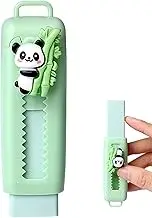 Sliding Pencil Eraser - Sliding Retractable Pencil Eraser | Cartoon Panda Push Pull Slide Erasers Kids Retractable | Cute Writing Painting Drawing Clean Tool